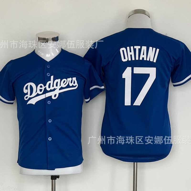2024 Dodgers children's baseball jersey fan edition number 17 OHTANI embroidered jersey Japan team Shohei Ohtani