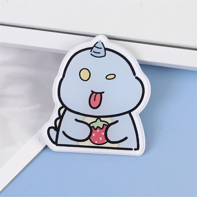 日韓ソフト萌えアニメ恐竜怪獣アクリルブローチ卸売りオーダーメイドバッグかわいいバッジのペンダント卸売り|undefined