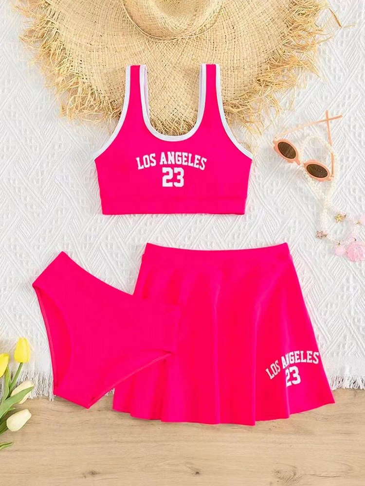 (Cross-border trading), fashionable children's swimwear, set, European style, 3 piece set