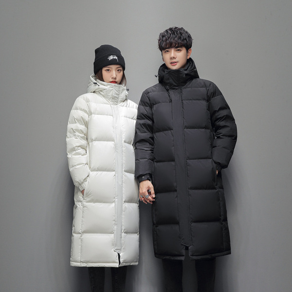 Long keep warm velvet down jacket for boys for men and women