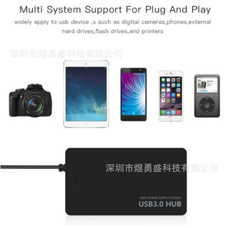 4-портовый USB3.0 GL3510 SEV ультратонкий ноутбук HUB хаб расширение док-станция barem
