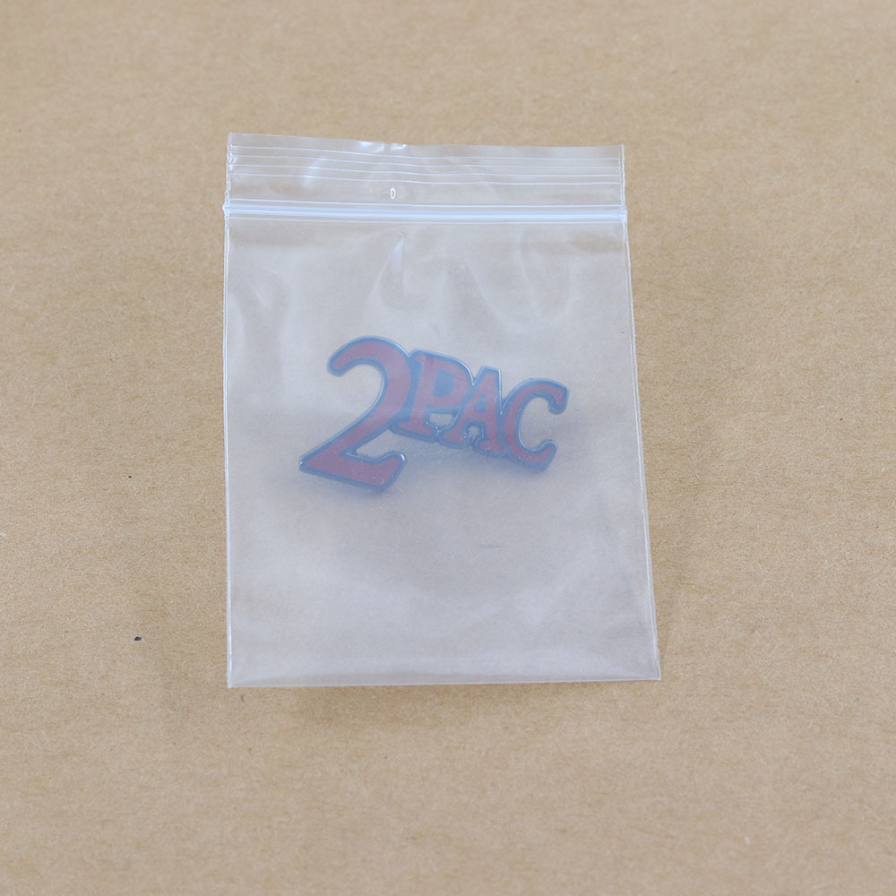 Legendary Rapper 2Pac Logo Brooch Hip-Hop Music Peripheral Metal Badge Clothing Bag Fashion Accessories