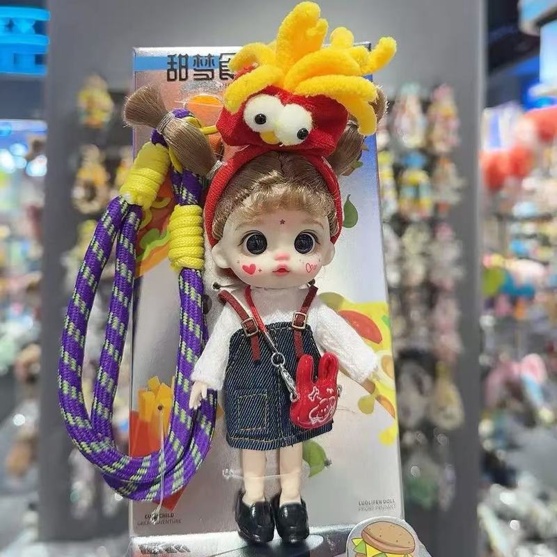 正版萝莉芬潮玩创意时尚手机挂件搪胶娃娃萌趣挂件娃手办礼物手办|undefined