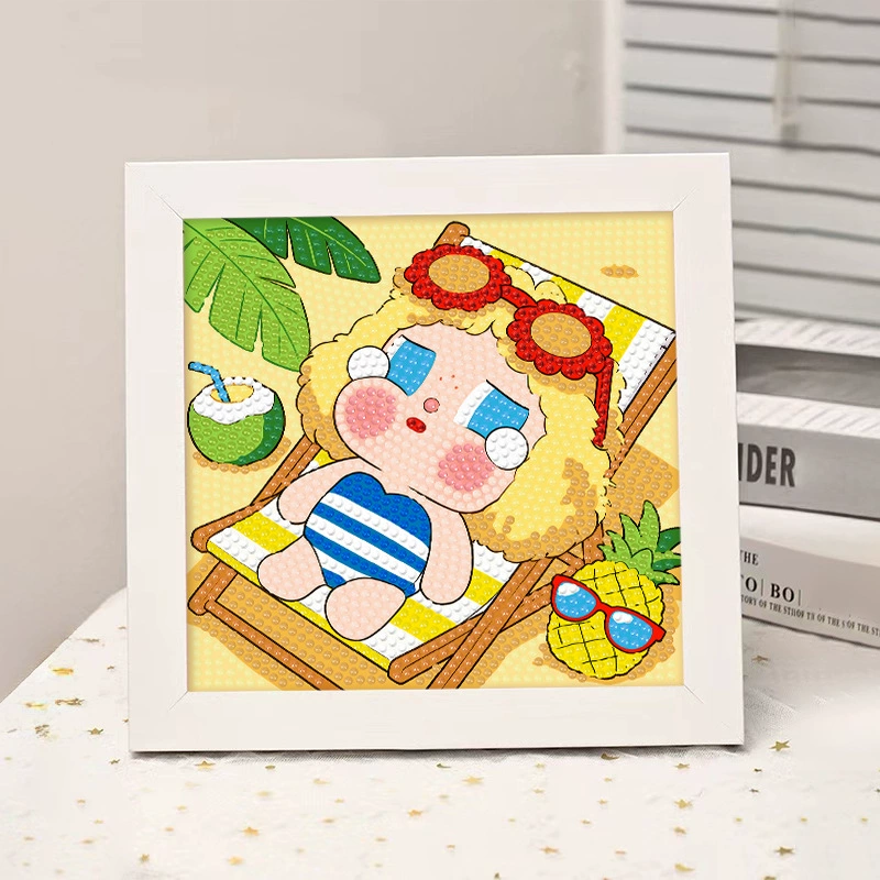Набор для алмазной вышивки (Sanrio) Пикачу в раме, 17×17 см, комплект для полного стежка DIY