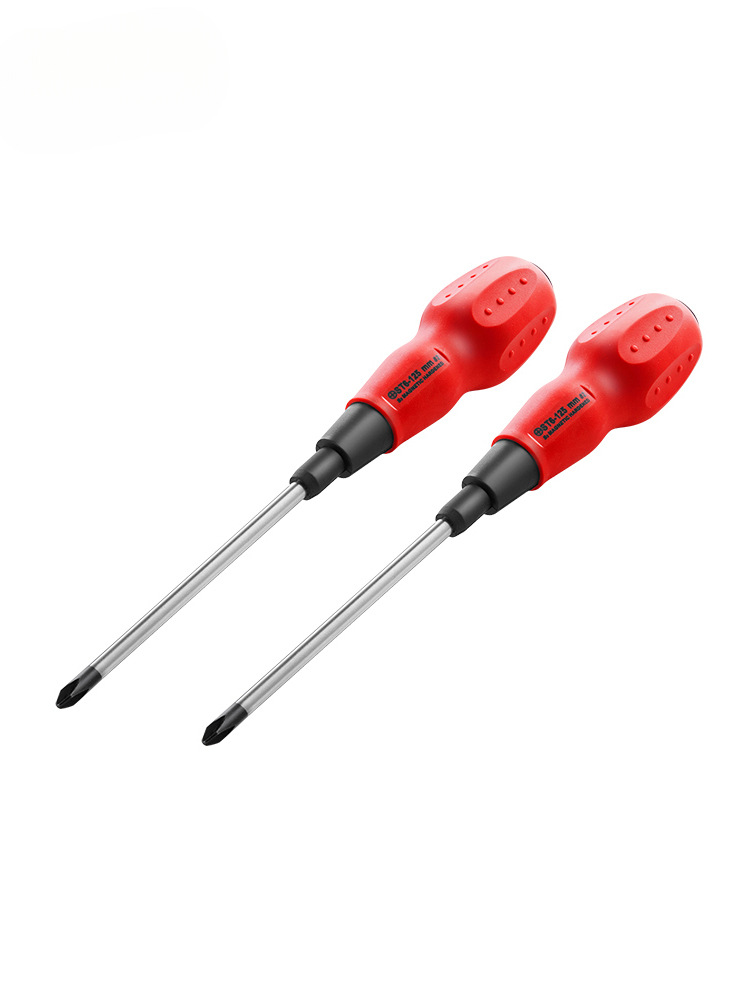 Jetech destornillador de tornillo de vástago blando cruzado destornillador de cono de destornillador pequeño cabezal de lote fuerte de acero al cromo vanadio magnético ST