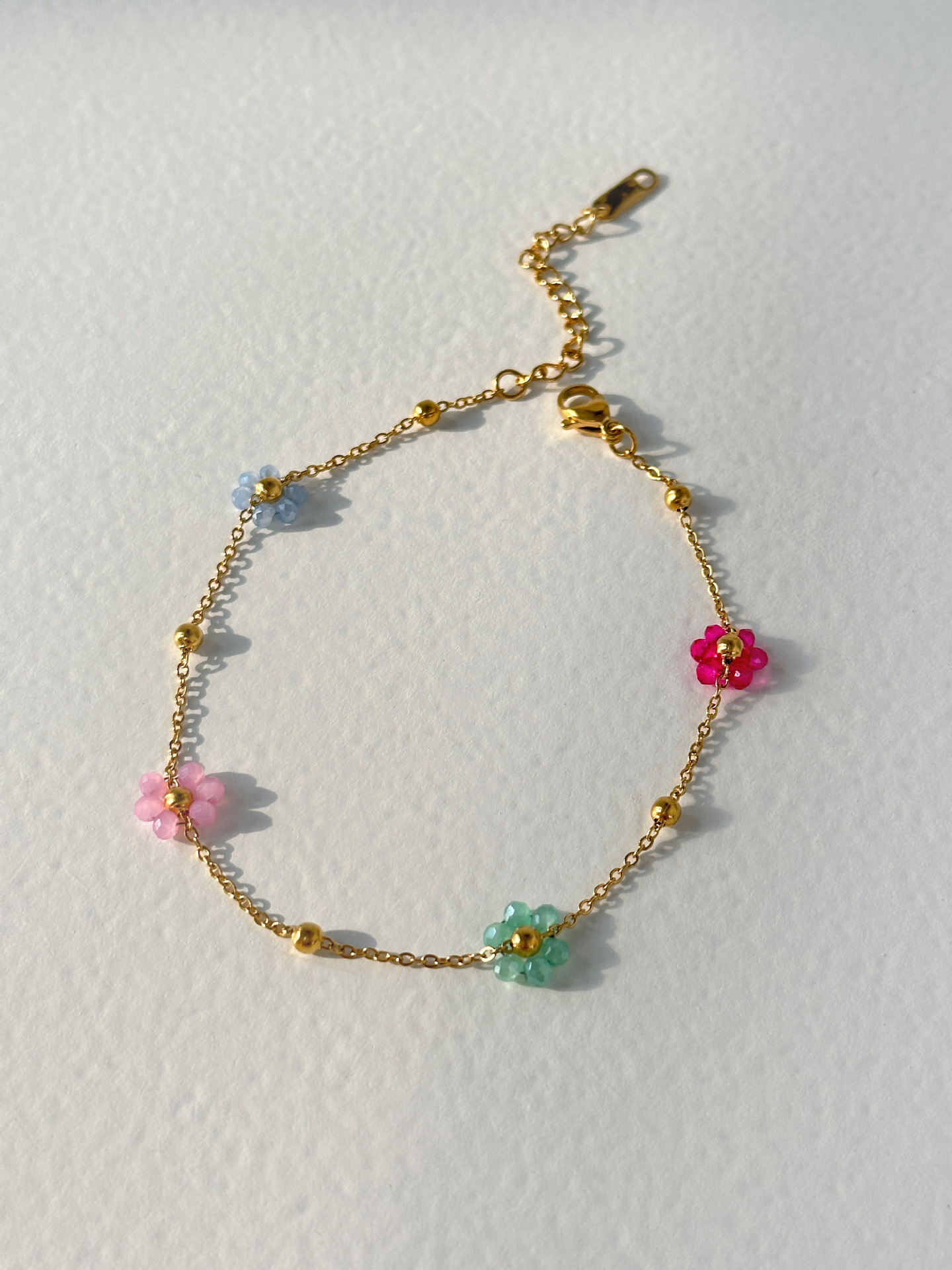 Holiday, Daily Occasion Simple Style Water Droplets Flower Titanium Steel Patchwork Jewelry Set