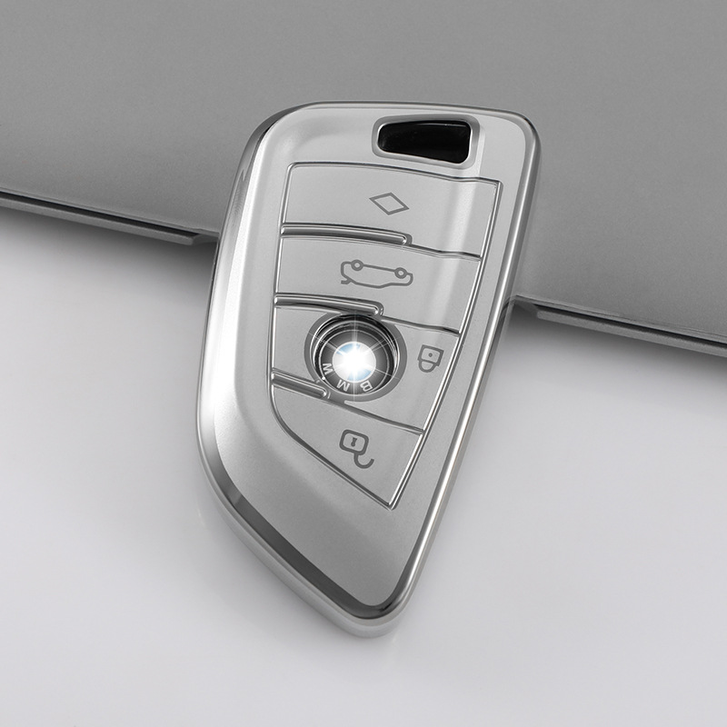 BMW 7 series key set is suitable for 3 series 325 buckle X5525/X1X2X3X6 new quicksand silver key case