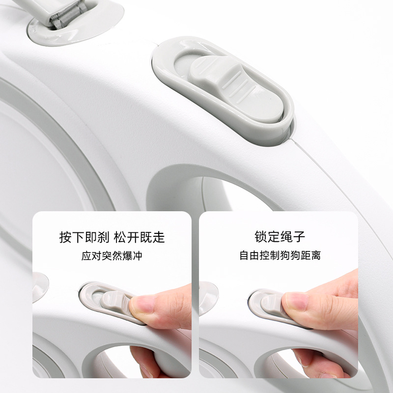 Cuerda de tracción automática, dispositivo de tracción retráctil para mascotas, correa para pasear para perros, productos de cuerda para perros a prueba de explosiones