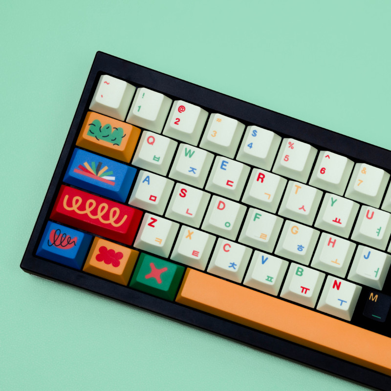 Original Theme Pbt Sublimation Keycaps Cangjie Arabic Korean German French Spanish Russian Small Languages Gmk Replica