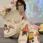 v领冬季加厚外穿家居服