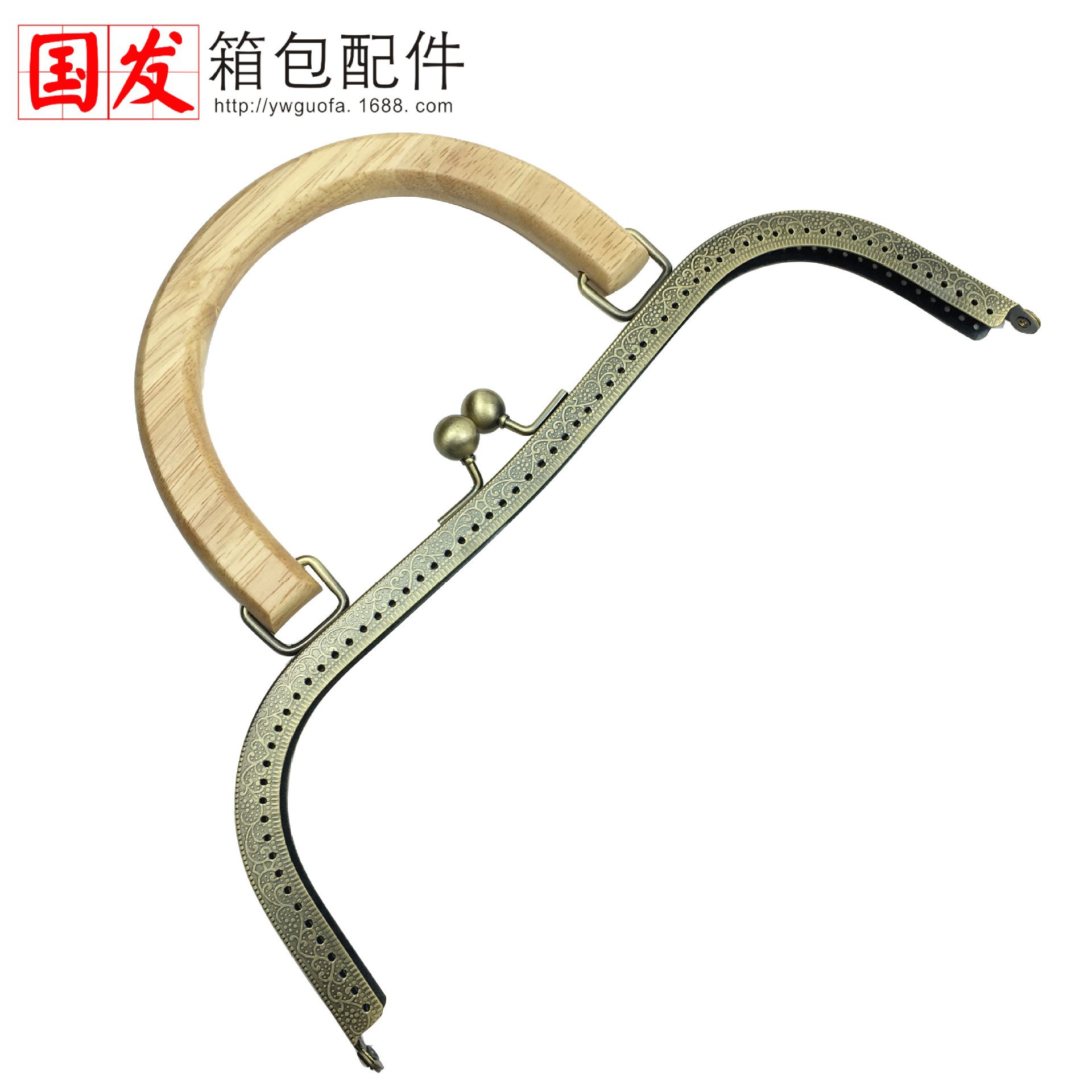 27cm cintura cóncava M cintura cóncava mano de madera oro café mano de madera bronce 0636 - GT