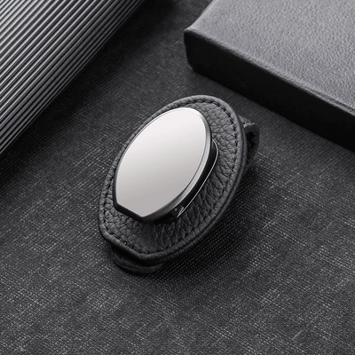 Car-Mounted Glasses Clip, Car Sun Visor Storage Clip, Multifunctional Car Sunglasses Holder, In-Car Glasses Clip, Creative Design (Car Glasses Clip/Bill Clip) - black