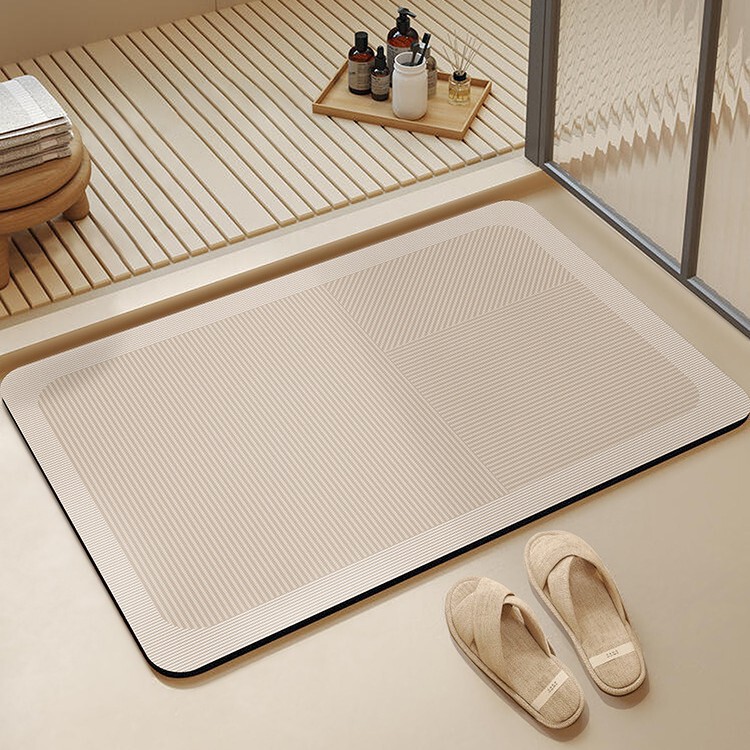 Bathroom Floor Mat Wabi-Sabi Style Bathroom Foot Mat Diatom Mud Strong Absorbent Mat Bathroom Toilet Door Non-Slip Carpet Bathroom Floor Mat Wabi-Sabi Style Bathroom Foot Mat Diatom Mud Strong Absorbent Mat Bathroom Toilet Door Non-Slip Carpet