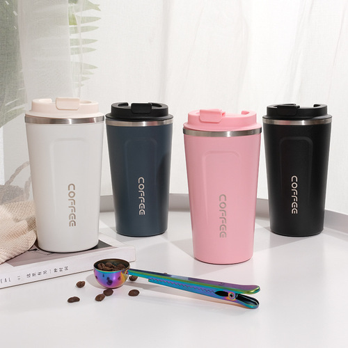 Cross-border stainless steel double-layer creative coffee cups office water cups car portable insulated cup factory wholesale
