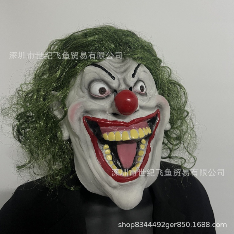 Halloween Soul Broken Clown Mask Cosplay Festival divertido vestido nuevo casco de látex en stock