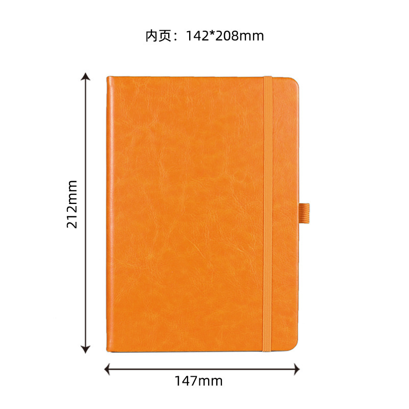 スポットストラップノートブックカスタムハードカバーオフィスシンプルな A5 メモ帳学生日記 PU 会議記録ブック|undefined
