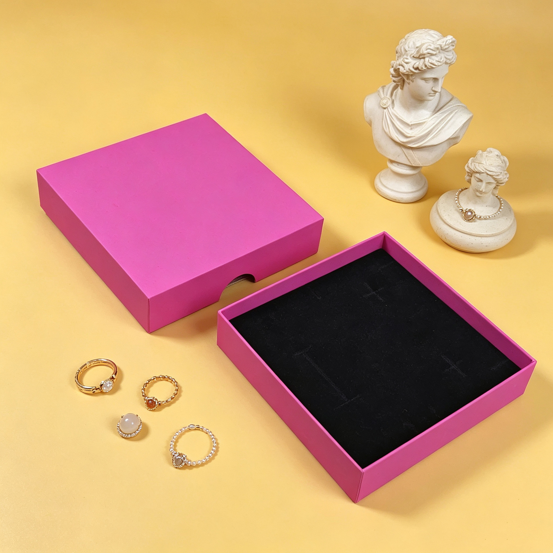 Caixa de joyería de cuero portátil para viajar caja de almacenamiento anillo collar de brazalete bolsa de joyería a prueba de polvo image 38