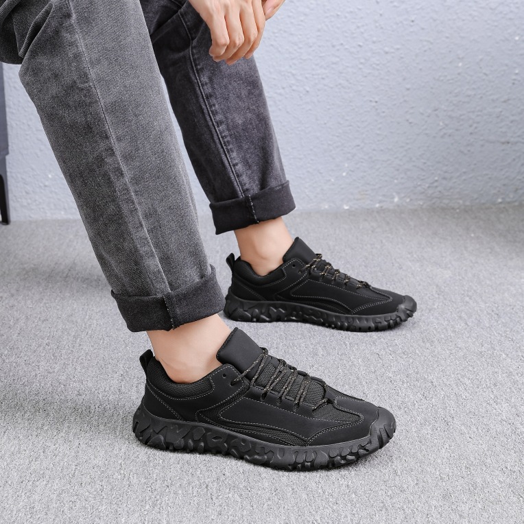 2025 primavera y otoño nuevos zapatos de moda de hombre grandes zapatos casuales de moda transfronterizos zapatos de malla para hombres zapatos planos al aire libre image 5