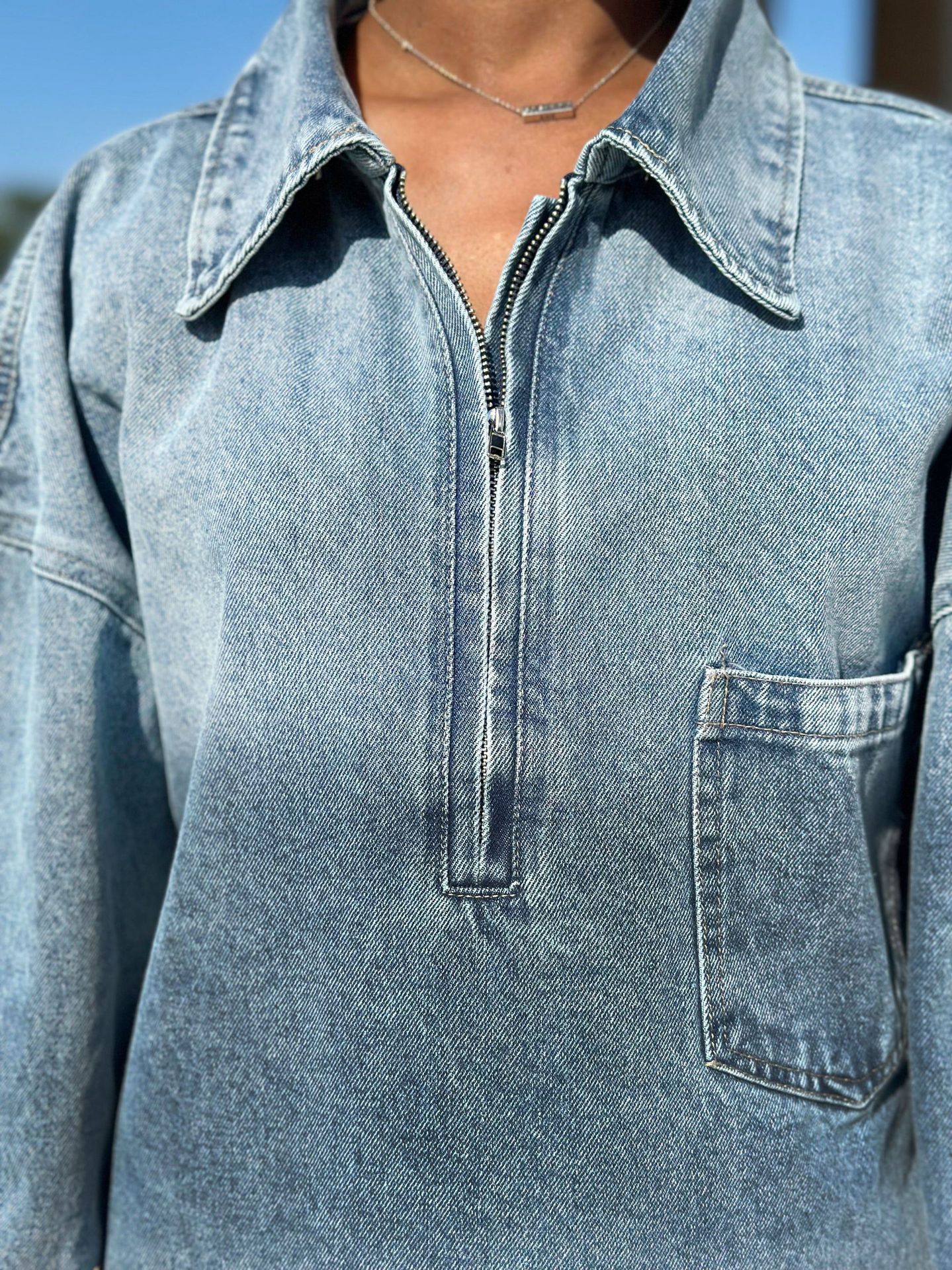 Women's Loose Gradient Denim Dress 2026 New Independent Store Fashion Casual Maxi Dress_ecoleips.com