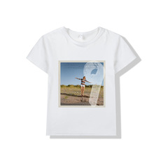 European and American Style Cross-border Taylor Swift Printed Children's Casual Crew Neck Short Sleeve T-shirt