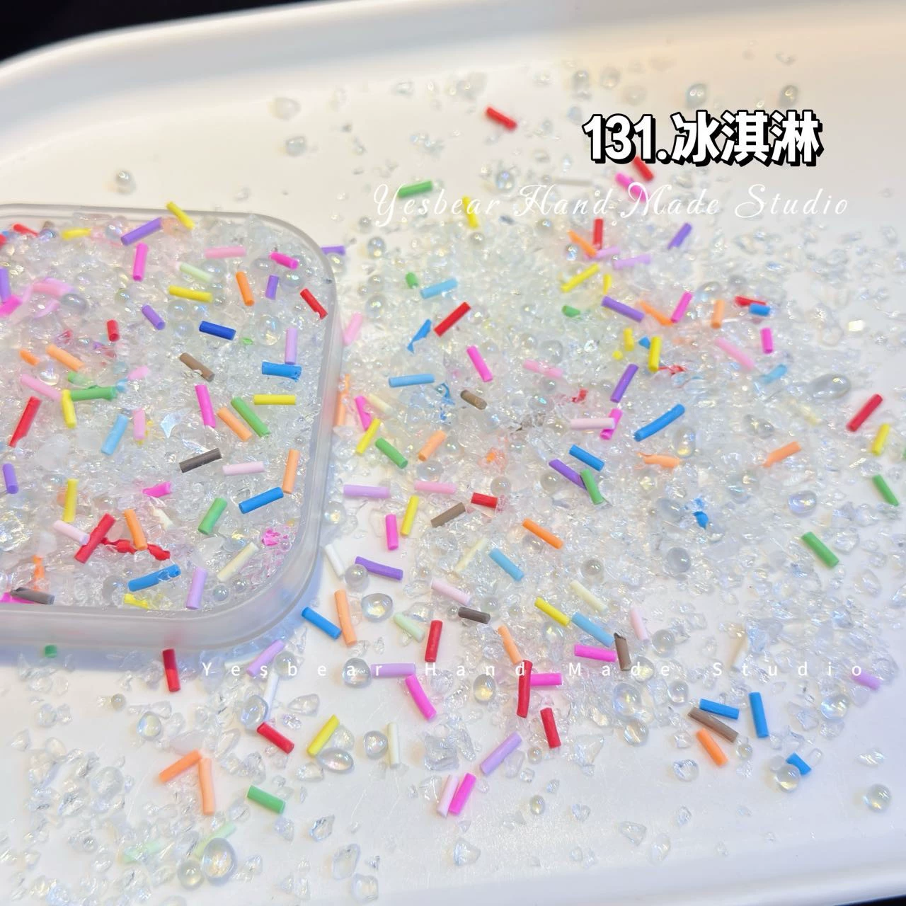 [碎仿幻彩不规则碎石流麻矿石be стеклоDIY большая бурый маникюр заполнениеar流沙]