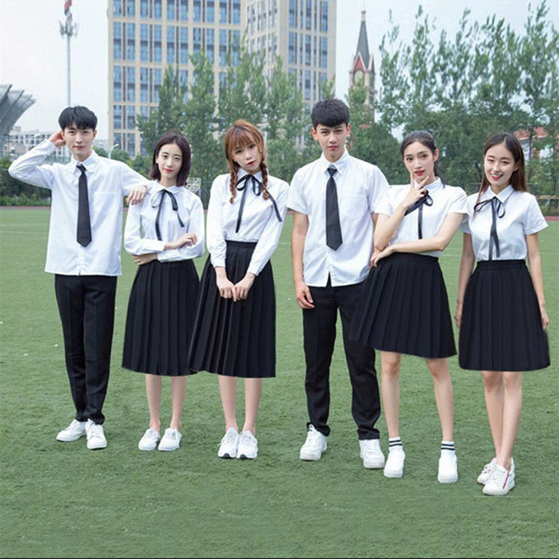 영국 아카데미 스타일 졸업식 교복 세트 고등학교 중학생 합창시 낭송 경쟁 공연 유니폼