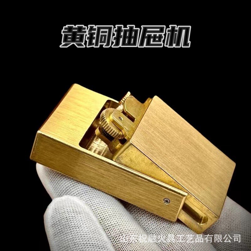 Zhu Rong-handmade brass drawer kerosene lighter matchbox creative personality men's gifts wholesale generation