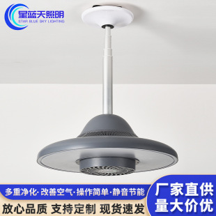 Adjustable Ceiling Lamp for Chess and Card Room, Negative Oxygen Ion Purification, Air Internal Circulation, Simple Tea Room, Smoking and Mahjong Special Lift