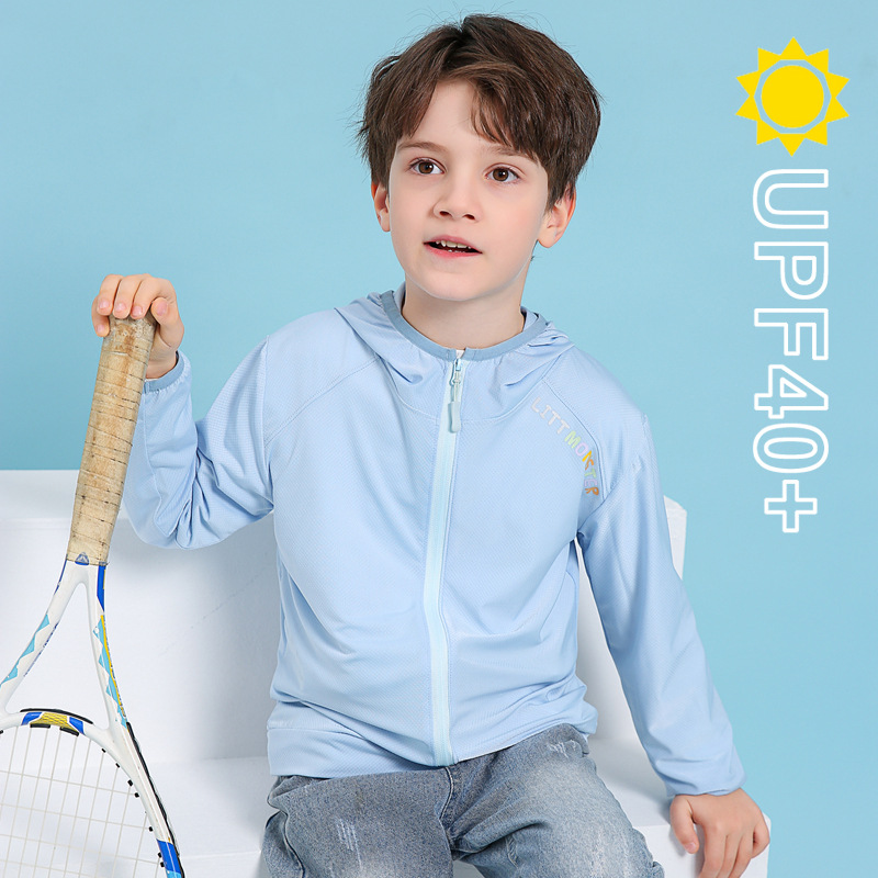 New summer children's sun protection clothing, boys' quick-drying jacket, girls' skin clothing, children's anti-mosquito clothing, sportswear on behalf of