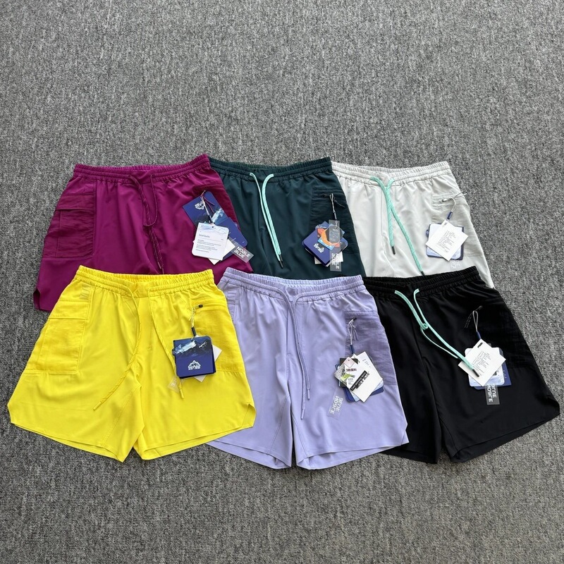 Lulu Alternative Mountain-Style Workwear Outdoor Fitness Running Breathable Mesh Pocket Taped Shorts for Men and Women Trendy Lulu Alternative Mountain-Style Workwear Outdoor Fitness Running Breathable Mesh Pocket Taped Shorts for Men and Women Trendy