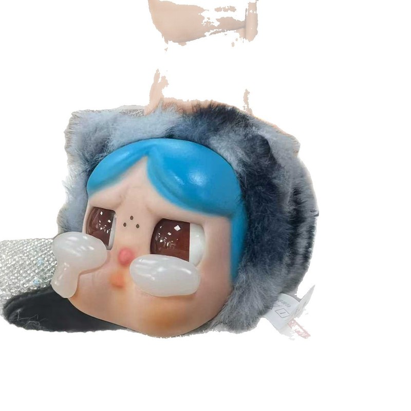现货高版本Crybaby哭娃豹豹猫猫搪胶毛绒挂件盲盒潮玩摆件批发|undefined