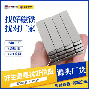 Manufacturer's Supply Square Ndfeb Magnet Strong Magnetic Electroacoustic Products Strong Magnet 20mm Magnetic Strong Long Strip Magnet