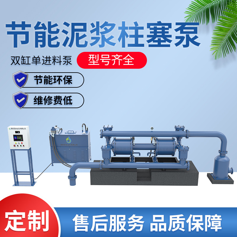 双杠单进料液压式污水处理输送泵不锈钢材质多型号双杠单进料柱塞