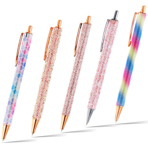 Cross-border car film tool multi-color shiny crystal exhaust pen to remove bubbles heat transfer film manual waste removal pen