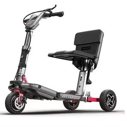 Original imported intelligent electric tricycle elderly scooter one-button remote control electric folding elderly battery car