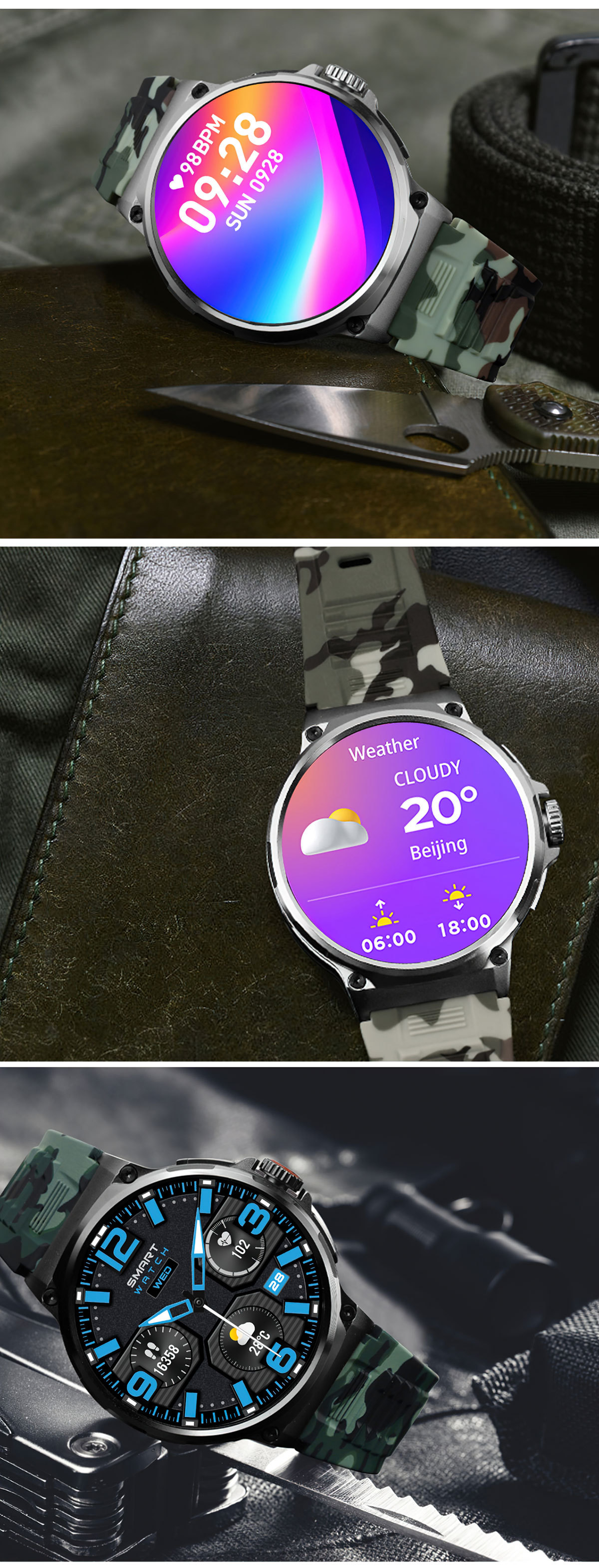 New V69 Bluetooth call smartwatch with 360*360 large screen, heart rate, blood oxygen and multi-activity smartwatch undefined