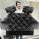 [Double sleeve windproof side widened thickening] Black small astronaut