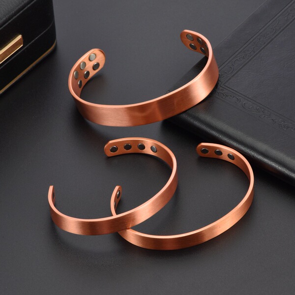 copper magnetic glossy bracelet