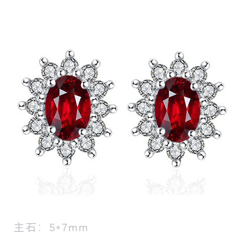 T50 red diamond earrings