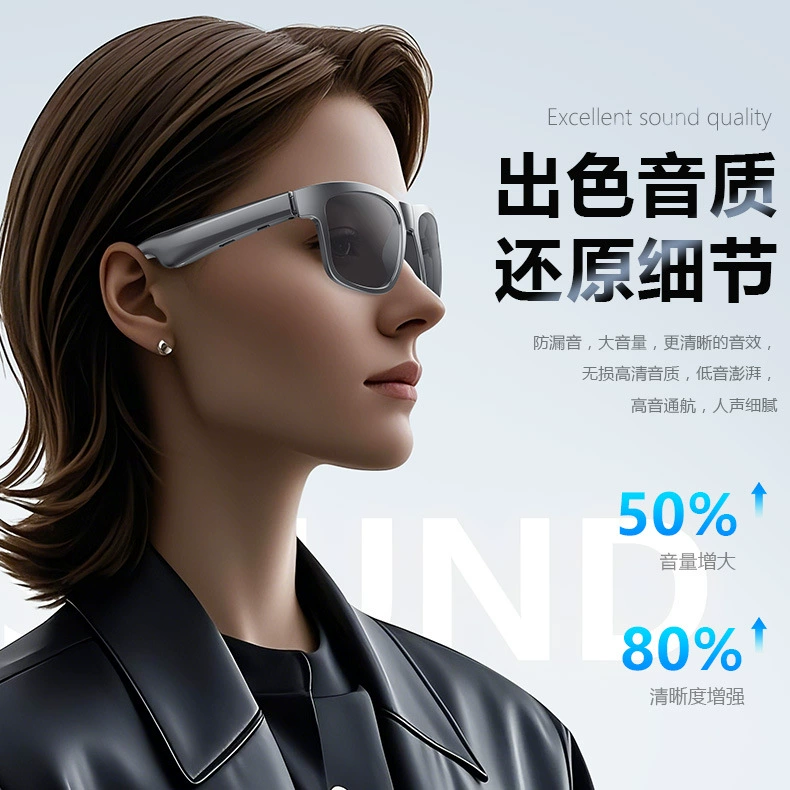 Ruijia RY-L01 Bluetooth умные очки 2025 новый стиль наушники и очки в одном, спортивная коммерция, костная проводимость