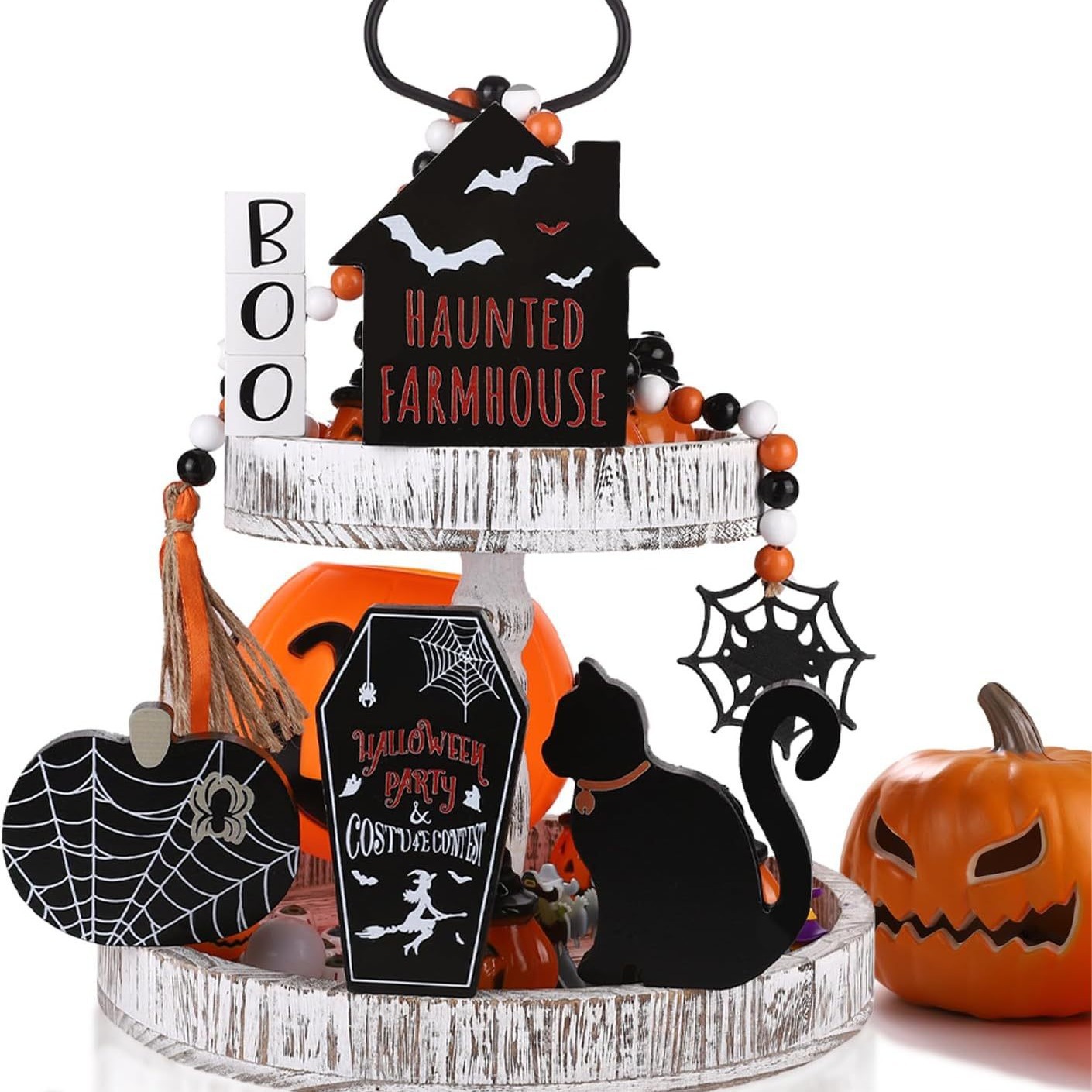 Set of 6 Halloween Tiered Tray Decorations