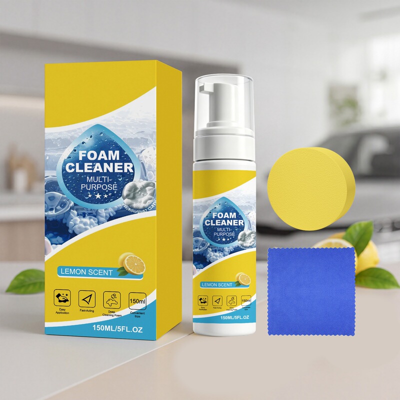 Multi-purpose foam cleaning kit, deep stain removal, no need for scrubbing, universal multi-effect cleaner for car interiors Multi-purpose foam cleaning kit, deep stain removal, no need for scrubbing, universal multi-effect cleaner for car interiors
