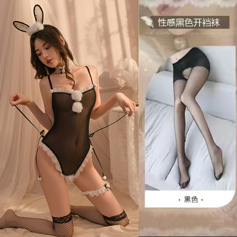 0920 바니걸 + 블랙 가랑이 없는 양말