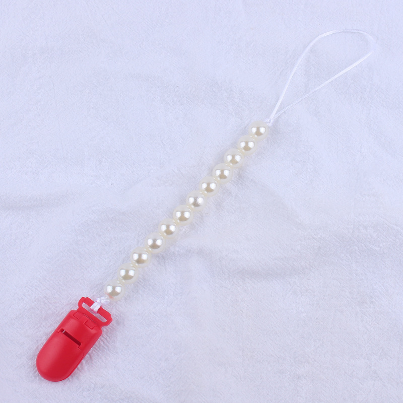 Suministros para bebés de color clip de plástico pacificar bebé DIY perla chupete cadena anti-gota cadena nuevo AliExpress