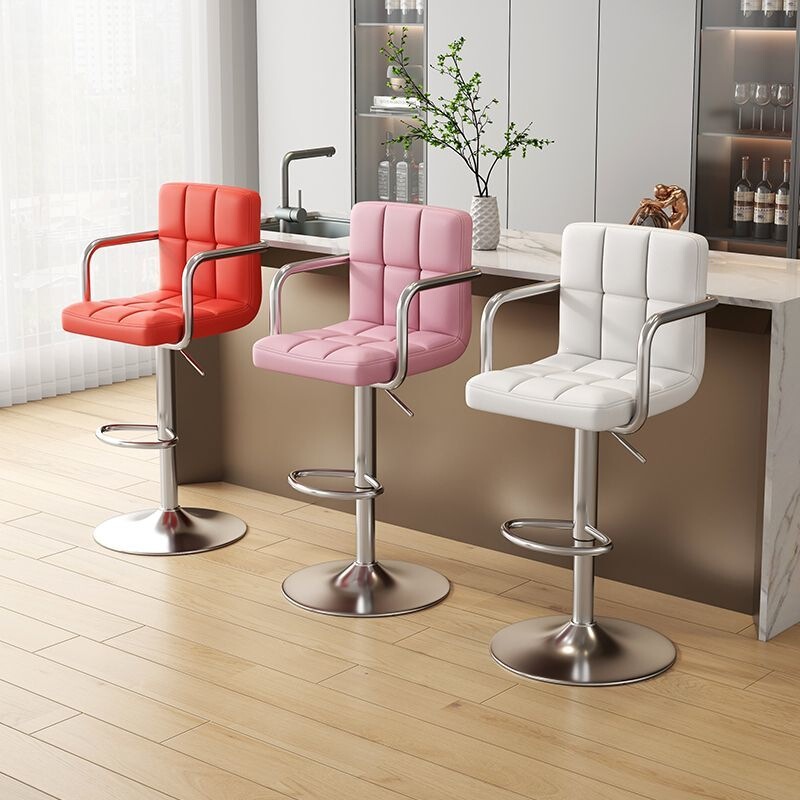 Bar Stool for Home Use, Modern Adjustable Bar Chair, Simple High Stool with Backrest, Front Desk Reception Cashier Bar Chair Bar Stool for Home Use, Modern Adjustable Bar Chair, Simple High Stool with Backrest, Front Desk Reception Cashier Bar Chair