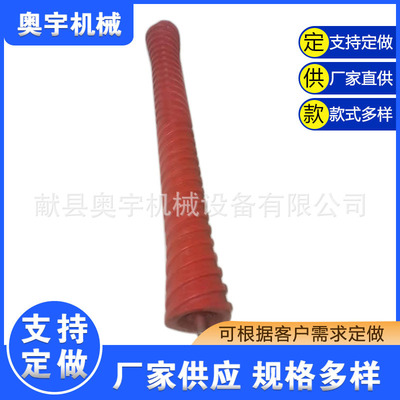 [输送机皮带机 锥型螺旋托辊  双向盘绕螺旋托辊组 厂家供应]