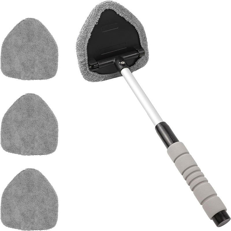 Car Cleaning: Qìchē Car cleaning tools - b-style-eva-cover-4-gray-pentagon-cloth-covers-shrinks-34cm-extends-47cm