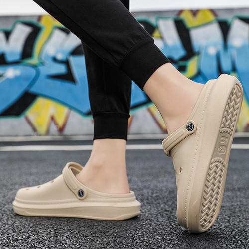 Men's Hiking Cooling Slippers Leisure Garden Shoes Dual-purpose Beach Slippers Breathable with Caps Wholesale