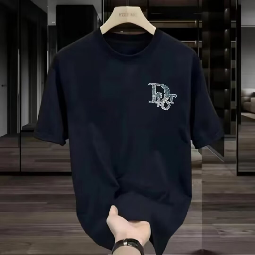 2024夏の新製品花卉アルファベットプリント半袖男性ネットレッドtシャツ通気上着男