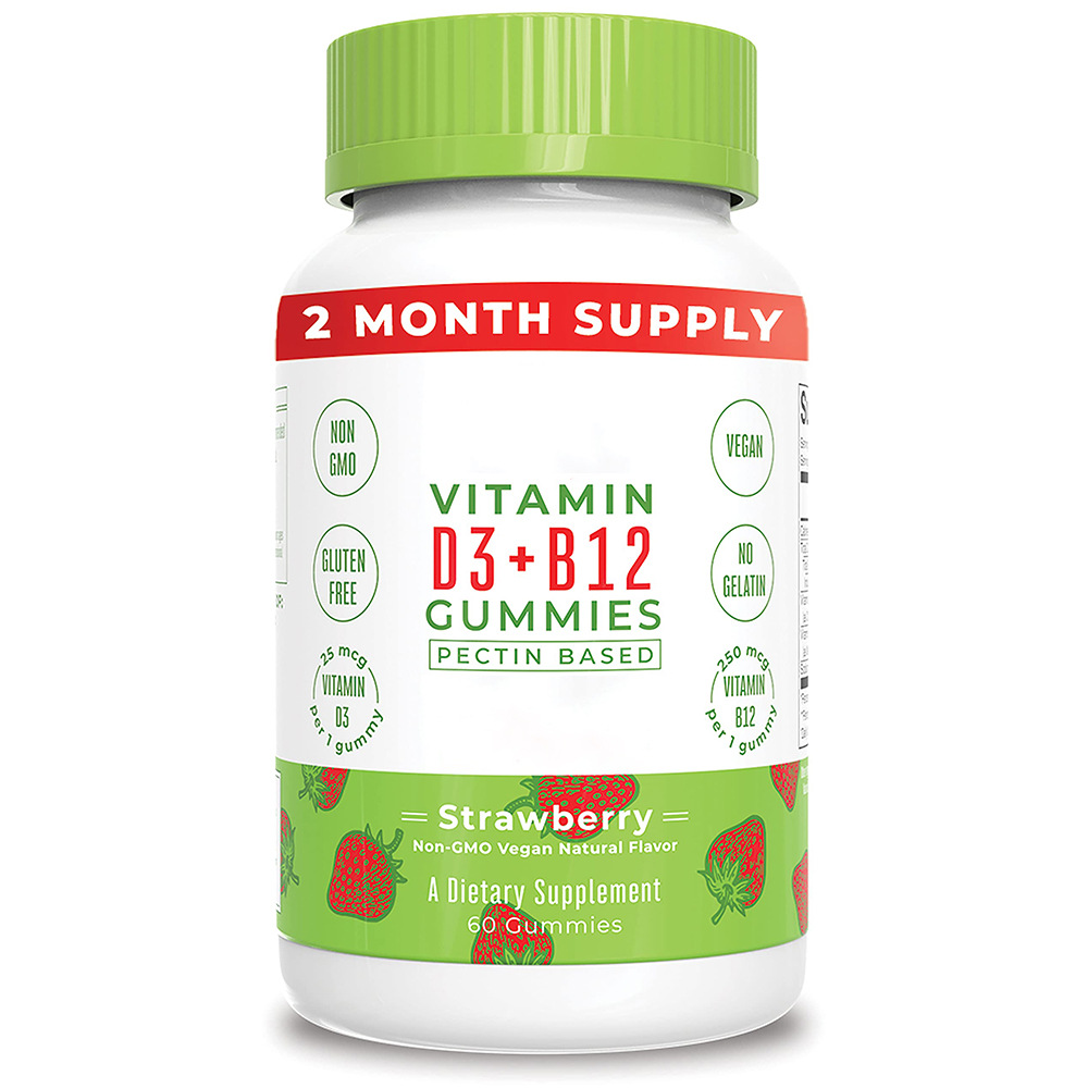 Cross-BorDer Factory Vitamin B12 Gummies Vitamin D3 B12 Gummies